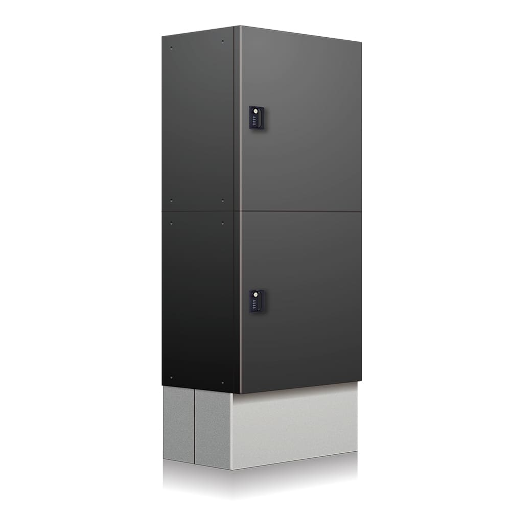 集合住宅向け 宅配ボックス AP-TB2 DG ディープグレー(1列2段)2世帯 防滴タイプ コーワソニア